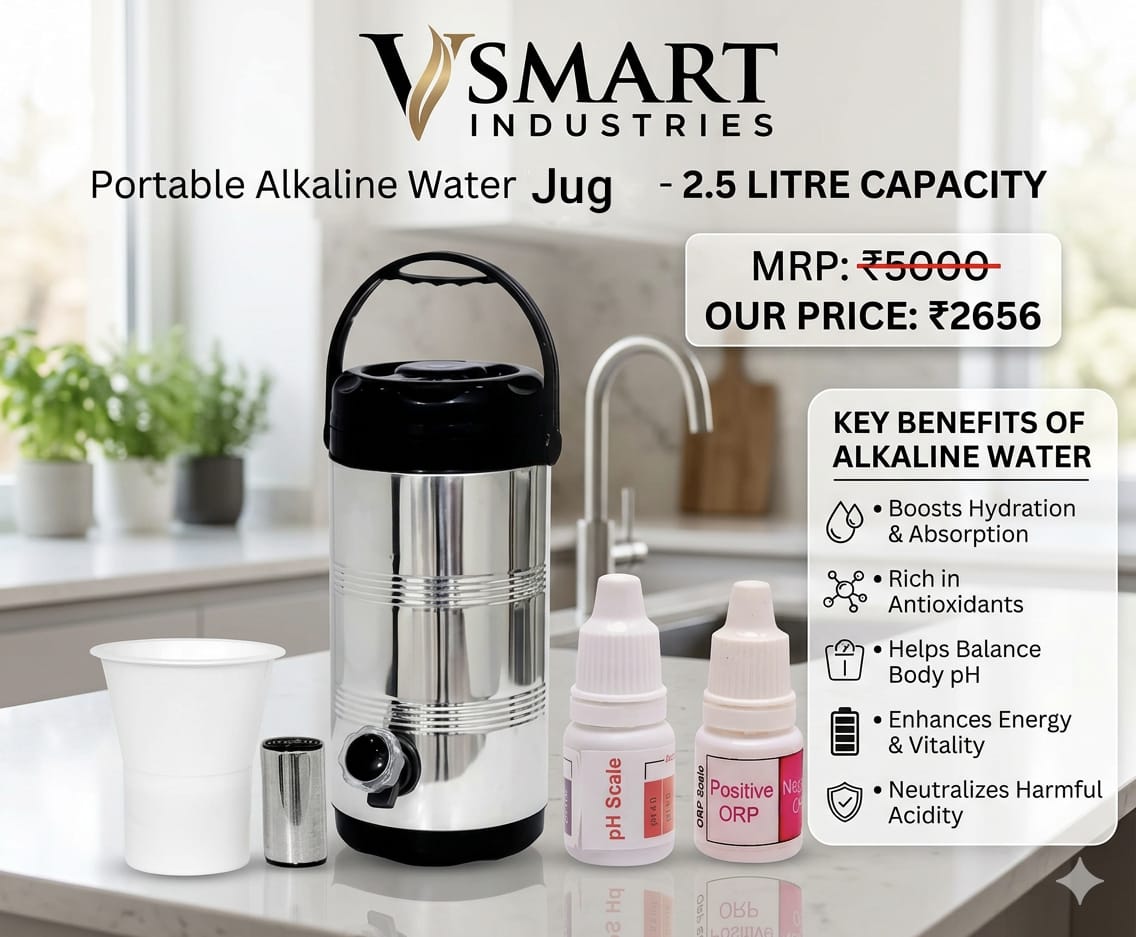 Portable Alkaliser Jug - 2.5 Litre
